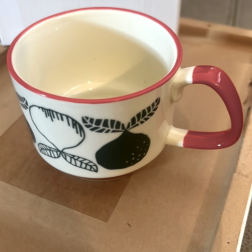 Retro MEGA AGE 11oz Japanese Print Ceramic Coffee Mug Modern NEW!